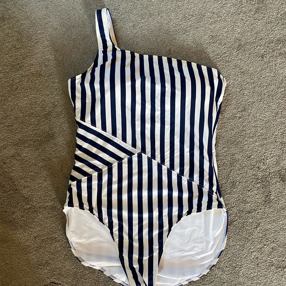 Vineyard Vines One Shoulder Bathing Suit